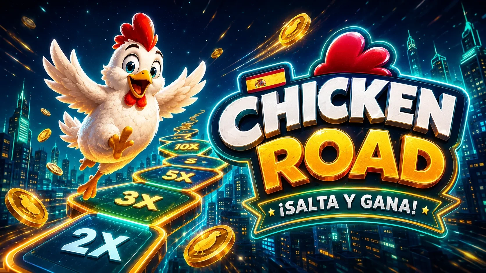 Pantalla de Chicken Road demo con multiplicadores